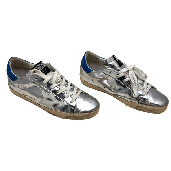 Golden Goose Authenticated  Superstars Exclusive Skater Silver Sneakers … - Picture 3 of 11